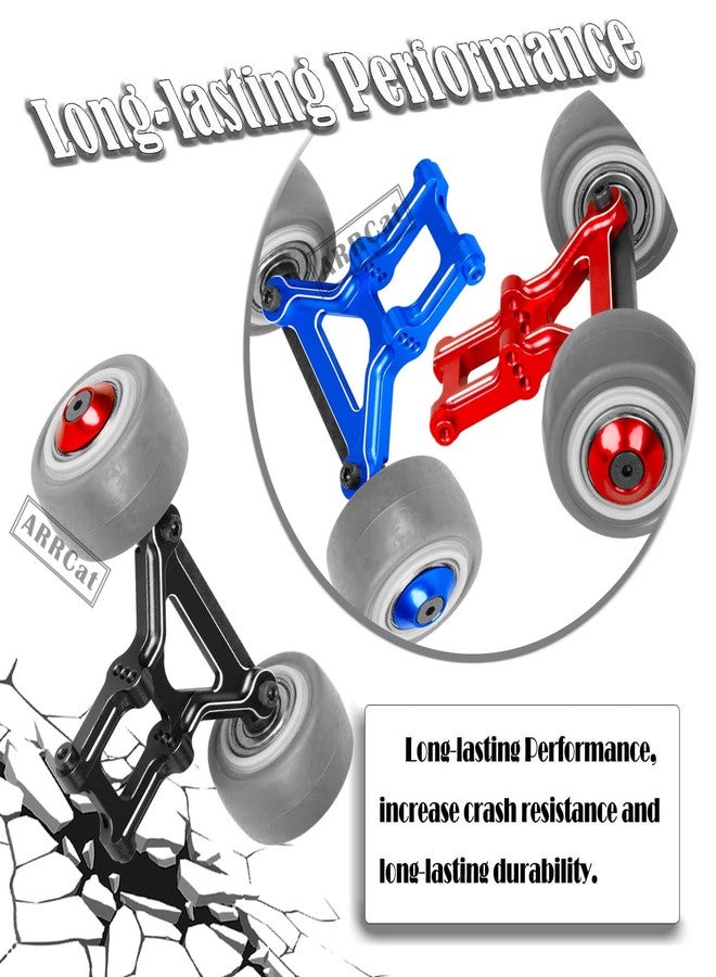 ARRCat Aluminum Wheelie Bar Set Upgrades Part for Typhon 6S BLX,Outcast 6S BLX,Kraton 6S BLX,Talion 6S BLX,Notorious 6S BLX,ARRCat Hops Up Upgrades Part,Replace AR320366 (Red) - Image 4